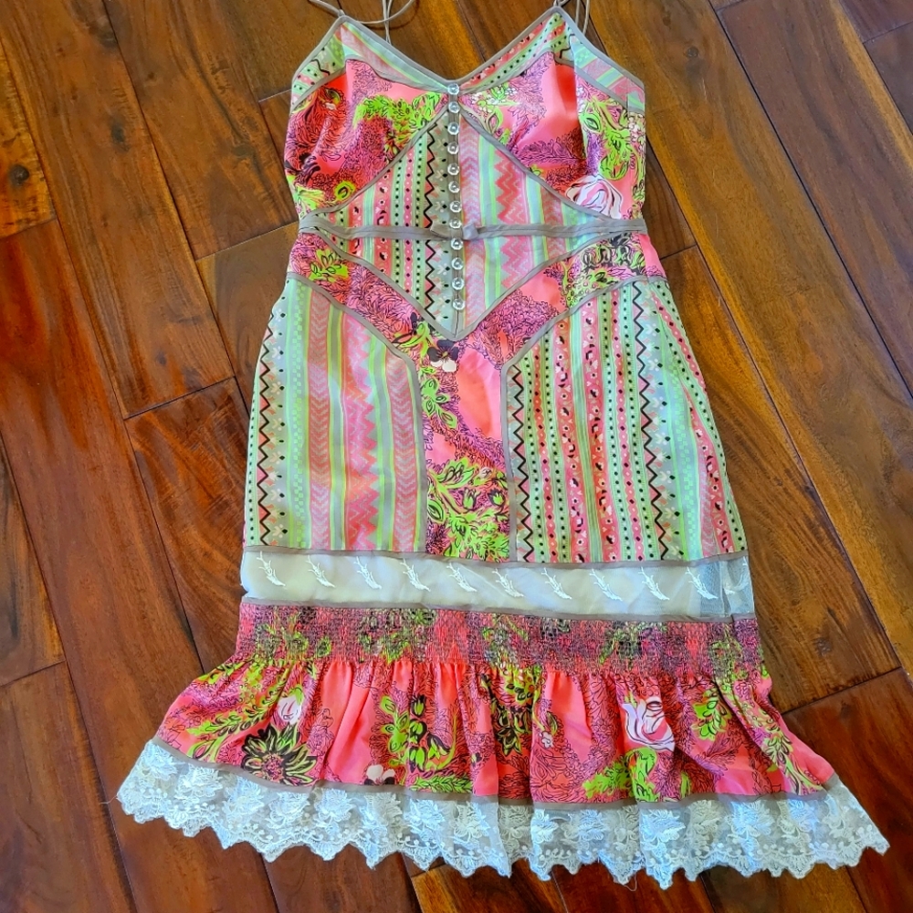 Silk vintage sundress